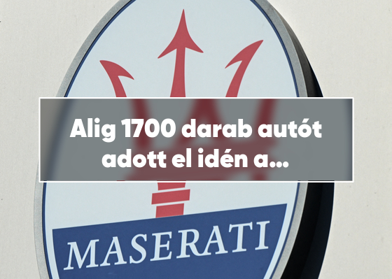 Alig 1700 darab autót adott el idén a Maserati
